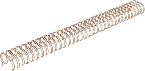 50pcs 3/4in الذهب الفاتح الأسلاك ربط حلقة مزدوجة لصفائح 180 ورقة ، 3: 1 ملفيات 34 حفرة ، العمود الفقري الأسلاك المطلية بالنايلون للوثائق والتقارير (النحاس العتيقة) in Saudi Arabia