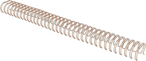50pcs 3/4in الذهب الفاتح الأسلاك ربط حلقة مزدوجة لصفائح 180 ورقة ، 3: 1 ملفيات 34 حفرة ، العمود الفقري الأسلاك المطلية بالنايلون للوثائق والتقارير (النحاس العتيقة) in Saudi Arabia