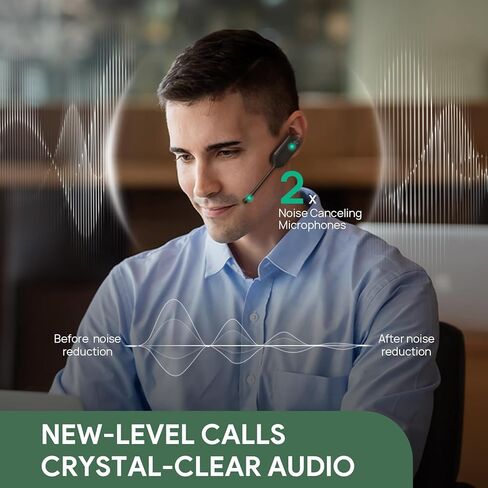 Yealink DECT Wireless Headset WH63 E2 UC,Single Ear (Mono) Convertible Office Headset with Noise Canceling Mic, 607Ft Range,3 Wearing Styles,Connects to Desk Phone and Computer in Saudi Arabia