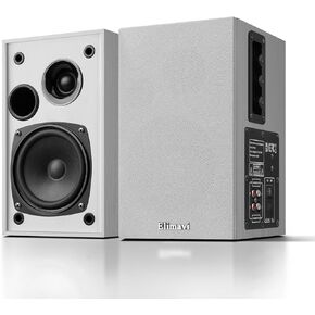 Powered Bookshelf Speakers 35W RMS,Record Player Speakers with 4'' Woofer and 1'' Tweeters with Wall Mounted for TV and PC,Turntable Speaker with RCA Input,Black in Kuwait
