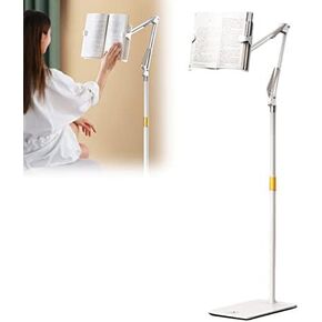 Adjustable Height Reading Shelf - Convenient Floor-Standing Book Holder Stand for Comfortable Reading of Books Tablets e Sturdy Design in Saudi Arabia