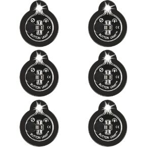 Panther Vision Button LAMP Adhesive LEDs Light Package - Lightweight, Ultra Small, Ultra Bright LED Utility Lights (6 Pack) in Kuwait