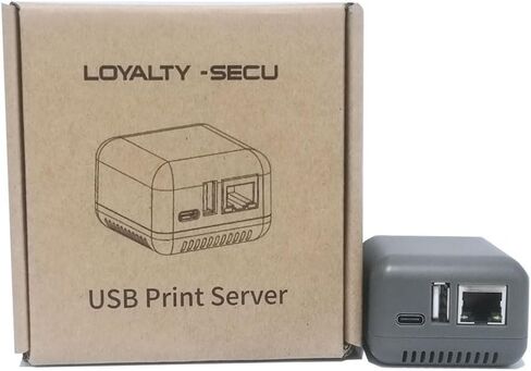 BLE RJ45 Print Server | USB to Network Printer Adapter with BLE and LAN Connection | 1-Port USB 2.0 for Home, Office, and Shared Printing in Saudi Arabia