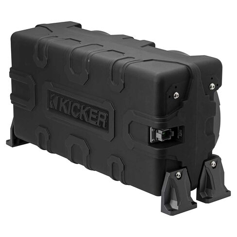 Kicker (4) 51MWLE104 - MWE 10-Inch Loaded Premium Marine Sub Encl w/Passive Radiator 4ohm & 51KXMA15001 Marine Amp Bundle in Saudi Arabia