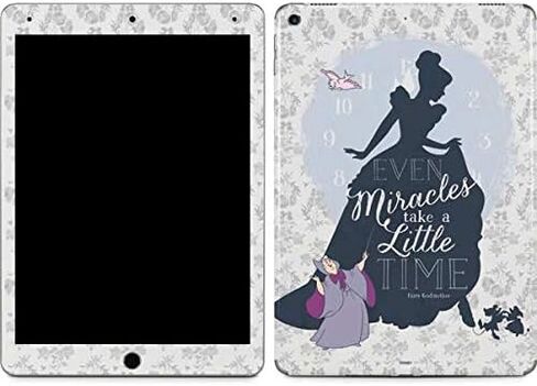 Skinit Skinit Tablet Tablet Skiner مع Ipad Air 13in M2 (2024) - معجزات سندريلا ديزني المرخصة رسميًا تأخذ وقتًا لتصميم صورة ظلية in Saudi Arabia