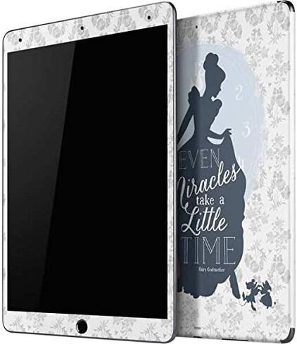 Skinit Skinit Tablet Tablet Skiner مع Ipad Air 13in M2 (2024) - معجزات سندريلا ديزني المرخصة رسميًا تأخذ وقتًا لتصميم صورة ظلية in Saudi Arabia