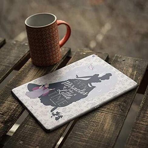 Skinit Skinit Tablet Tablet Skiner مع Ipad Air 13in M2 (2024) - معجزات سندريلا ديزني المرخصة رسميًا تأخذ وقتًا لتصميم صورة ظلية in Saudi Arabia