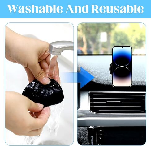 10 Pack Black Sticky Gel Pad, Round Silicone Sticky Gel Pad for Car Dashboard, Multi Function Removable Anti-Slip Pads Gels Holder for Cell Phone, Glass, Mirrors, Keys, GPS in Saudi Arabia