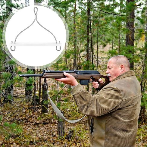 Blulu Rabbit Hanger Gambrel لصغيرة الحجم حيوانات أرنب شماعات الصيد المحمولة Gambrel Hopper Popper Dispatcher لمعالجة الأرانب و Raccoon الصغيرة in Saudi Arabia