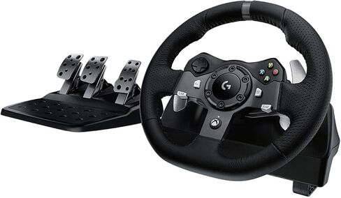 Logitech Driving Force G920 عجلة القيادة والدواسات ، 941-000123 (عجلة القيادة والدواسات F/PC و Xbox One) (متجددة) in Saudi Arabia