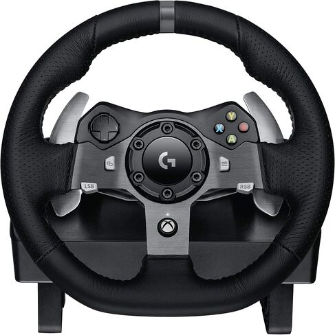 Logitech Driving Force G920 عجلة القيادة والدواسات ، 941-000123 (عجلة القيادة والدواسات F/PC و Xbox One) (متجددة) in Saudi Arabia