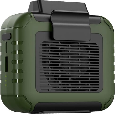 Portable Mini Waist Fan Rechargeable with 23H Working Time, 6200 RPM Strong Airflow, 3 Speed Levels, Belt Shirt Fan Clip on Waist Portable Cooling device for Blue Collar,Outdoor Working,Jobsite in Saudi Arabia