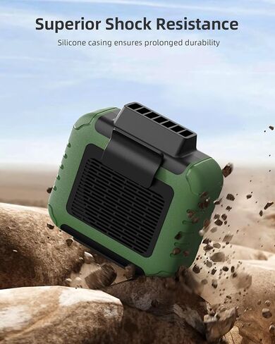 Portable Mini Waist Fan Rechargeable with 23H Working Time, 6200 RPM Strong Airflow, 3 Speed Levels, Belt Shirt Fan Clip on Waist Portable Cooling device for Blue Collar,Outdoor Working,Jobsite in Saudi Arabia