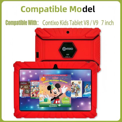 استبدال Digitizer الشاشة الجديدة متوافق مع Contixo Kids Tablet V8 (V9) [مع وظيفة اللمس] [7 بوصة] مع أدوات أدوات الإصلاح المتخصصة. (لا يوجد رقم شاشة LCD)-مع مادة لاصق OCA in Saudi Arabia