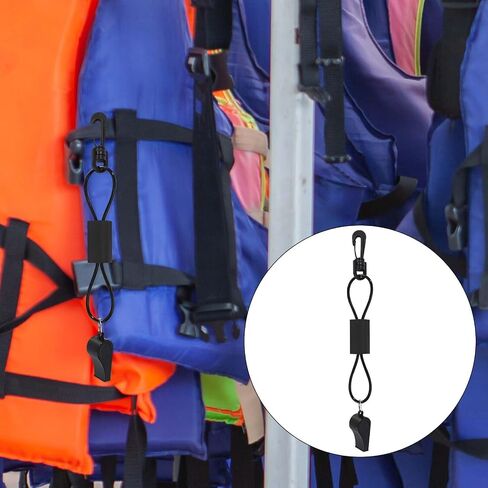 Whistle with Lanyard for Safety Boat, Plastic Loud Blast Emergency Survival Whistle for Boating Kayaking Camping Hiking Hunting Rescue Signaling Life Jacket Accessories in Saudi Arabia