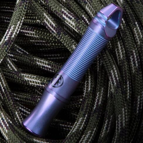 TACRAY Titanium Whistle – Ultra-Loud 120+ dB, CNC Machined, Lightweight & Durable – Perfect for Emergency Survival, Hiking, Camping, and Outdoor Safety – Includes Stainless Steel Chain in Kuwait