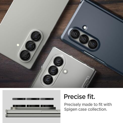 حامي شاشة عدسة الكاميرا spigen [Glast EZ Fit Optik Pro] المصمم لـ Galaxy Z Fold 7 [Case Friends] - 2 Pack in Saudi Arabia