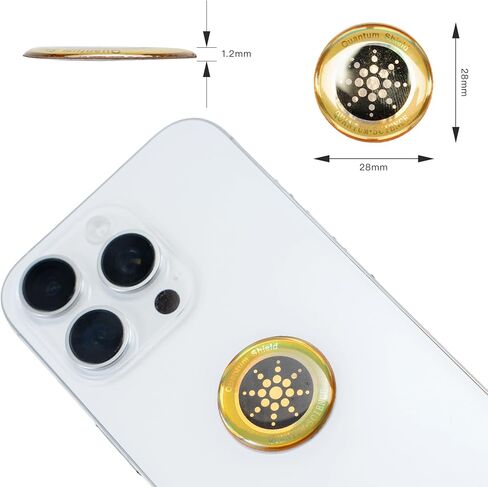 Generic EMF Stickers Blocker Neutralize Shield Protection from Cell Phones cased and Electronic Devices WiFi 5G Tablets Laptops Computers TV Monitors (6Pcs Golden) in Saudi Arabia