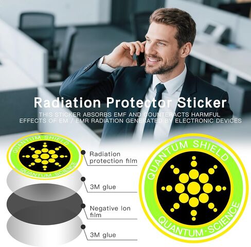 Generic EMF Stickers Blocker Neutralize Shield Protection from Cell Phones cased and Electronic Devices WiFi 5G Tablets Laptops Computers TV Monitors (6Pcs Golden) in Saudi Arabia