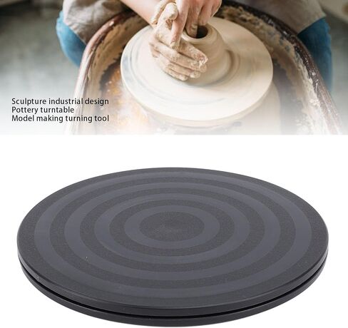Sculpture Turntable, Rotating Stand Plastic 20cm Diameter 360 Degree Rotating Turntable Spin Display Stand for TVs Laptops Plants Artwork in Saudi Arabia