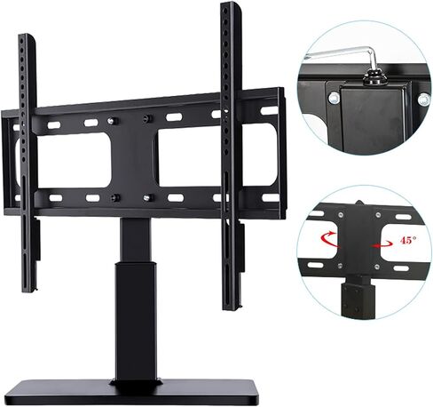 TV Stand Mount TV Base Desktop LCD Monitor Stand Universal Free Free TV Bracket لأكثر من 32-70 بوصة من أجهزة التلفزيون مع Max Vesa 600x400mm in Saudi Arabia
