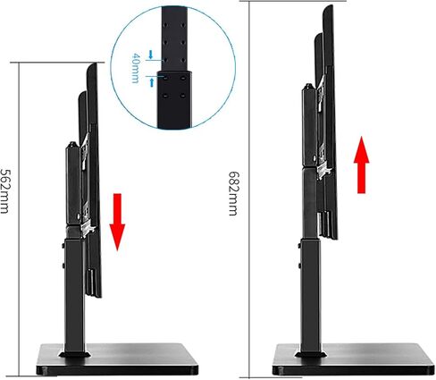 TV Stand Mount TV Base Desktop LCD Monitor Stand Universal Free Free TV Bracket لأكثر من 32-70 بوصة من أجهزة التلفزيون مع Max Vesa 600x400mm in Saudi Arabia
