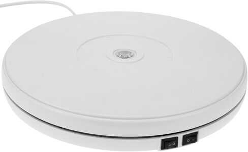 قاعدة Girevole Elettrico DI 25CM PIATTAFORMA ROTANTE BIANCO GIRATUTTO CON ILLUMINAZIONE A LED in Saudi Arabia