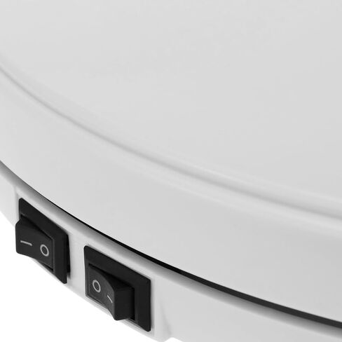 قاعدة Girevole Elettrico DI 25CM PIATTAFORMA ROTANTE BIANCO GIRATUTTO CON ILLUMINAZIONE A LED in Saudi Arabia