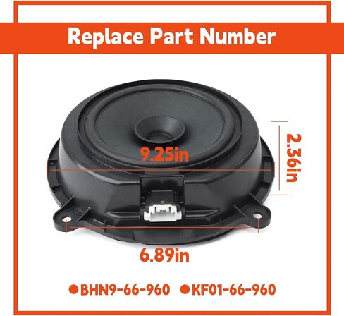 BHN9-66-960 استبدال مكبر صوت الباب الأمامي لـ MAZDA 6 CX-5 2013 2014 2015 2016 لـ MAZDA 3 2014 2015 2017 2017 ، استبدل KF01-66-960 in Saudi Arabia