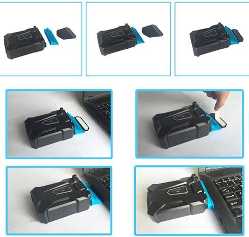 برودة جهاز كمبيوتر محمول مع مروحة فراغ ، محمول كمبيوتر محمول مبرد USB هواء استخراج الهواء التبريد مروحة المبرد. in Saudi Arabia