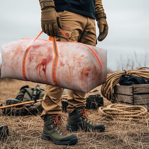 Pangda 4 Pcs Heavy Duty Zippered Game Bags Deer Elk Boned Out Hunting Meat Bag Reusable Breathable Meat Bags for Game Animals Deer Antelope Sheep Moose, Caribou Hunting Gear Accessories in Saudi Arabia