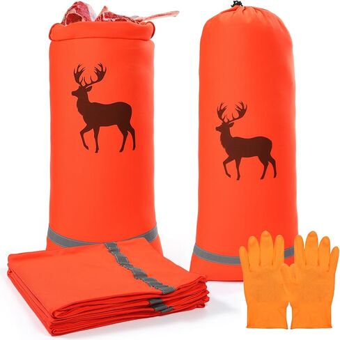 6 Pcs Reusable Hunting Game Bag Lightweight Meat Bags Resistant Gloves for Deer, Antelope, Sheep, Moose, Elk, Caribou in Saudi Arabia