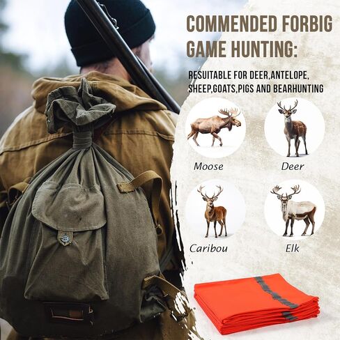 6 Pcs Reusable Hunting Game Bag Lightweight Meat Bags Resistant Gloves for Deer, Antelope, Sheep, Moose, Elk, Caribou in Saudi Arabia