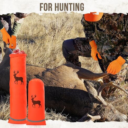 6 Pcs Reusable Hunting Game Bag Lightweight Meat Bags Resistant Gloves for Deer, Antelope, Sheep, Moose, Elk, Caribou in Saudi Arabia
