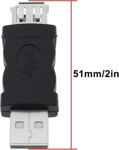 إنشاء فكرة 2pcs Firewire IEEE 1394 6 PIN أنثى إلى USB ذكر محول محول للذو in Saudi Arabia