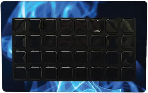MightySkins Skin Compatible with Elgato Stream Deck XL - Blue Flames | Protective, Durable, and Unique Vinyl Decal wrap Cover | Easy to Apply, Remove, and Change Styles | Made in The USA in Saudi Arabia