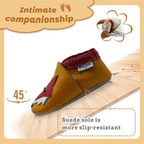 Mejale Baby Shoes Soft Sole Leather Moccasins Cartoon Butterfly Infant Toddler First Walker Slippers in Saudi Arabia
