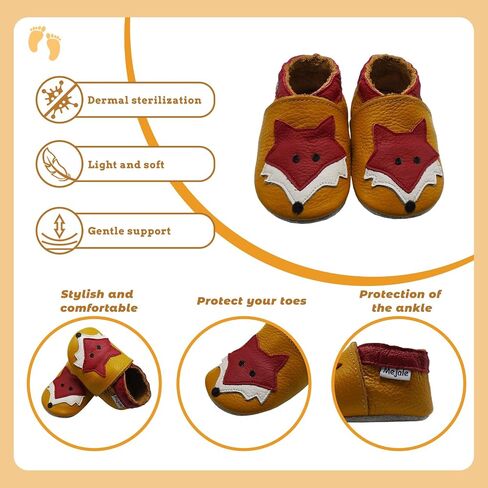 Mejale Baby Shoes Soft Sole Leather Moccasins Cartoon Butterfly Infant Toddler First Walker Slippers in Saudi Arabia