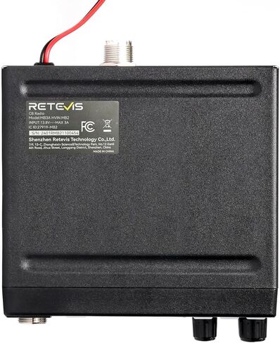 RETEVIS MB3A 40-channel AM/FM CB Radio مع قابس ولاعة السجائر-12V و 24V ، الجهد المزدوج للسيارات والشاحنات ، وتقليل الضوضاء ANL/NB ، ومجموعة التبريد ، ونظام PA خالي من اليدين ، وشاشة LCD الخلفية ومجموعة التثبيت الكاملة in Saudi Arabia