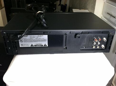 Sharp VC-H810 VCR Video Cassette Recorder 4-Head Hi-Fi Stereo VHS Player. VHS HQ. Sharp Super Picture. Works Great. Energy Saver Star Rated Device. (Renewed) in Saudi Arabia