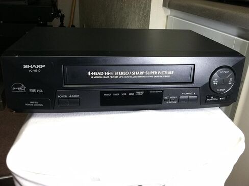 Sharp VC-H810 VCR Video Cassette Recorder 4-Head Hi-Fi Stereo VHS Player. VHS HQ. Sharp Super Picture. Works Great. Energy Saver Star Rated Device. (Renewed) in Saudi Arabia