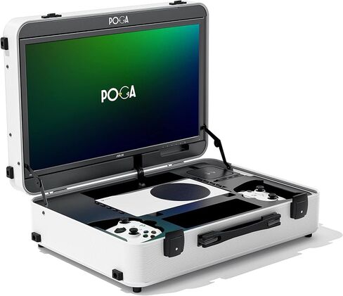 حقيبة السفر Poga Pro مع Monitor و The Ultimate Series Series S Portable Series ومحطة الألعاب ، Pro Black - Series S in Saudi Arabia