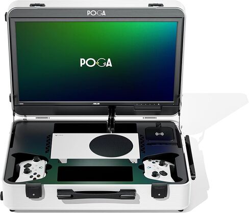 حقيبة السفر Poga Pro مع Monitor و The Ultimate Series Series S Portable Series ومحطة الألعاب ، Pro Black - Series S in Saudi Arabia