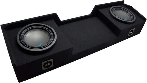 American Sound Connection Compatible with 1999 2000 2001 2002 2003 2004 2005 2006 GMC Sierra Ext Cab Truck Alpine S-W10D2 Car Audio Subwoofers Type S Dual 10" Custom Sub Box Enclosure Package in Saudi Arabia