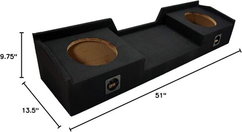 American Sound Connection Compatible with 1999 2000 2001 2002 2003 2004 2005 2006 GMC Sierra Ext Cab Truck Alpine S-W10D2 Car Audio Subwoofers Type S Dual 10" Custom Sub Box Enclosure Package in Saudi Arabia