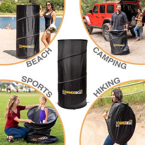 Pop Up Changing Tent with Floor for Beach, Car & School Sports – Collapsible Portable Privacy Tent for Camping – Tall, Waterproof, Foldable, Compact Dressing Room Tube in Saudi Arabia