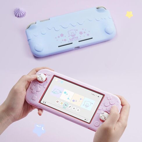 Geekshare Silicone Protection Shell متوافق مع مفتاح Lite ، علبة غطاء الآيس كريم الناعمة الحلو للتبديل مع قبعات قبضة الإبهام 2 - Mikko الأرجواني in Kuwait