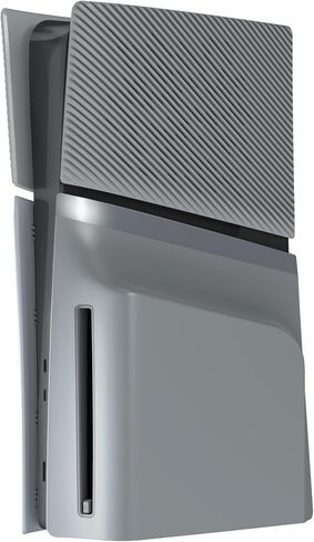 وحدة تحكم Excover Excover Excover أعلى غطاء أسفل قاع متوافق مع إصدار PS5 Slim Disc ، لوحة خلفية للوحة الجانبية مع قشرة تنفيس التبريد متوافقة مع وحدة التحكم في قرص PS5 - أسود in Saudi Arabia