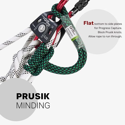 40kN Micro Double Pulley Prusik Minding Ball Bearing UIAA CE for Progress Capture System Rigging Hauling Rescue Arborist Tree Climbing in Saudi Arabia