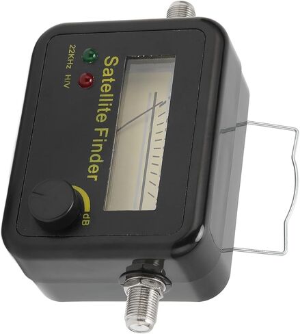 Satellite Signal Detector Professional Ultra Sensitive TV Antenna Signal Strength Meter for Easy Alignment for Technician Material: ABS Black in Saudi Arabia